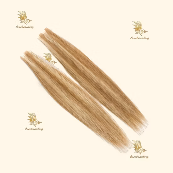 Extensión rusa recta dibujada doble del pelo de la cinta de Remy de la Virgen del pelo natural del color del piano al por mayor