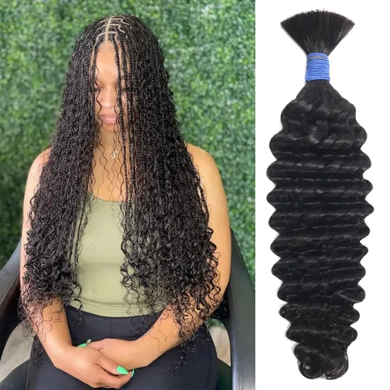 Aaaaaaaaa Grade Unprocessed Hair Silky Straight Virgin Human Peruvian Remy Hair Bulk for Braiding