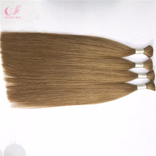 Venta al por mayor, suave y fuerte, 100% cabello brasileño Remy Virgen a granel