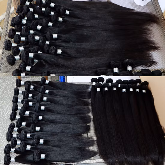 Muestra gratis cutícula brasileña alineada paquetes de cabello virgen Remy cabello brasileño teje tejido de cabello humano 100% visón