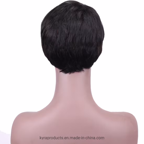 Pelucas de cabello humano con frente de encaje, pelo de bebé con rayita prearrancada recta, 8